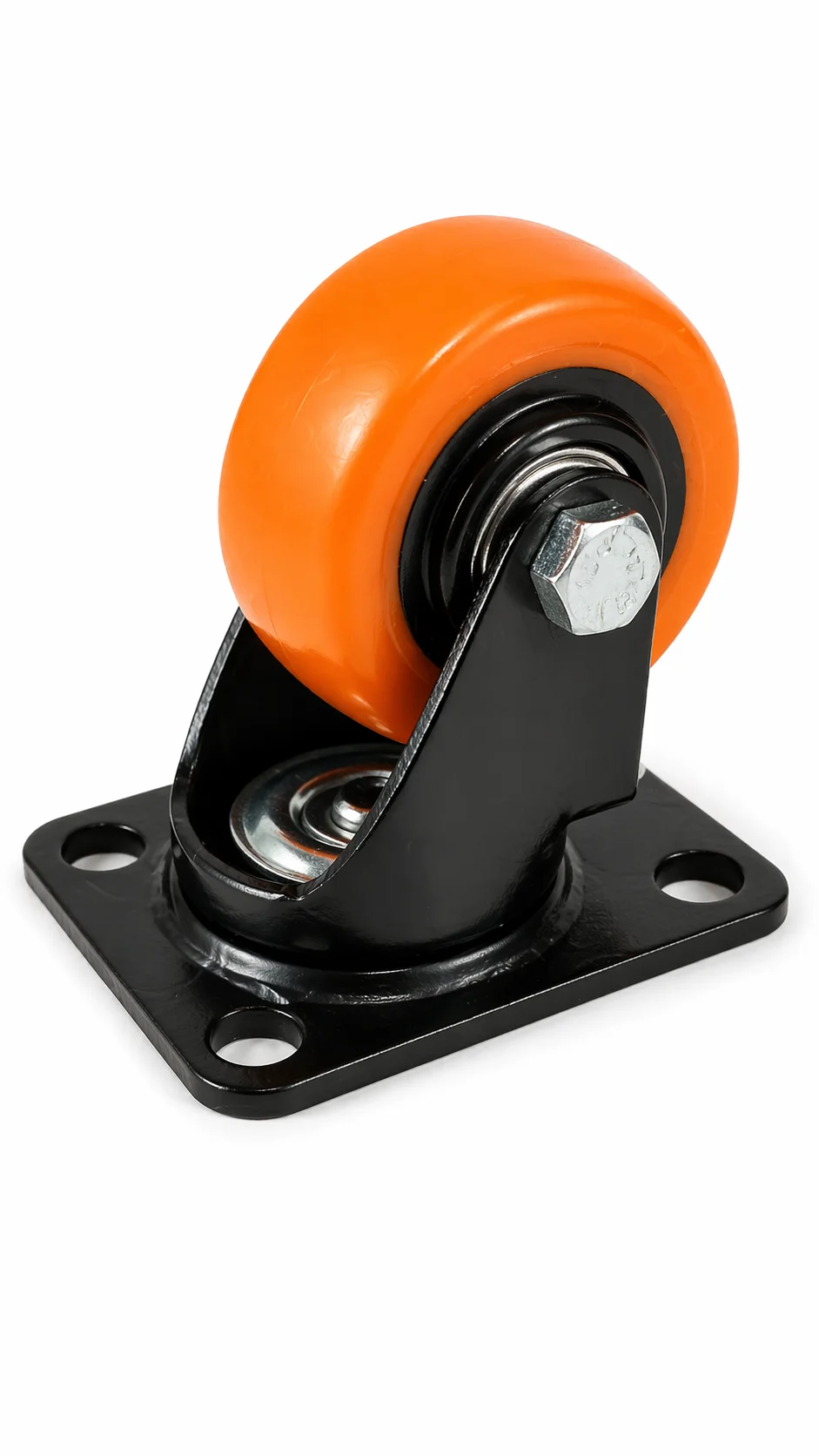 Rueda naranja 2.1/2pul s/freno